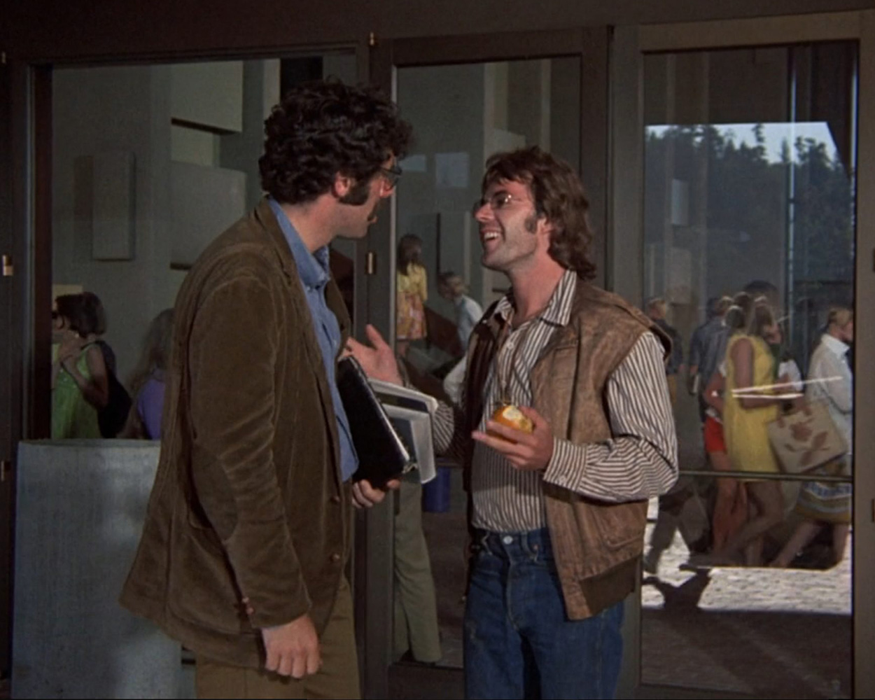 1950s American students wearing corduroy trousers and jackets on Ivy League campuses