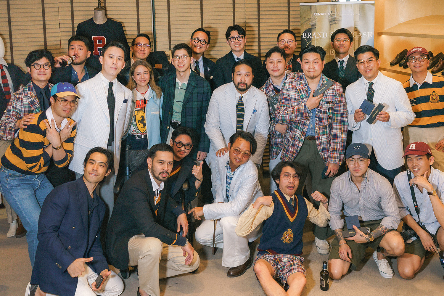 Renacts collaborating with international Ivy menswear communities in Korea and Bangkok