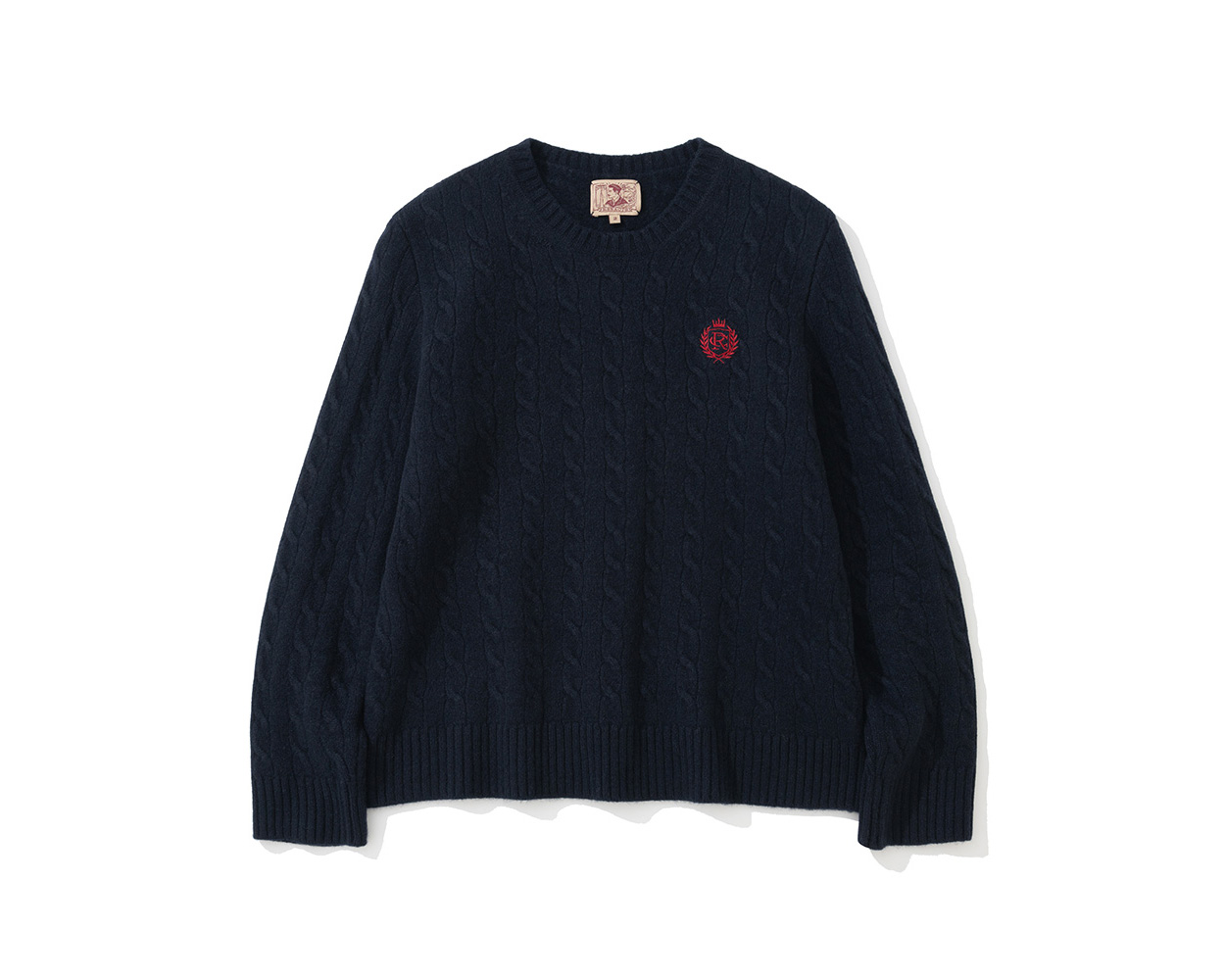 Classic cable knit sweater in Ivy style menswear