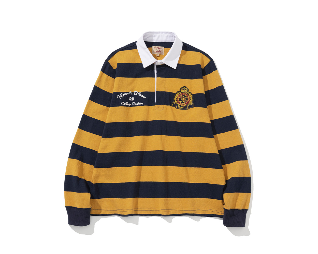 Rugby shirt with collegiate stripes in Ivy fashion