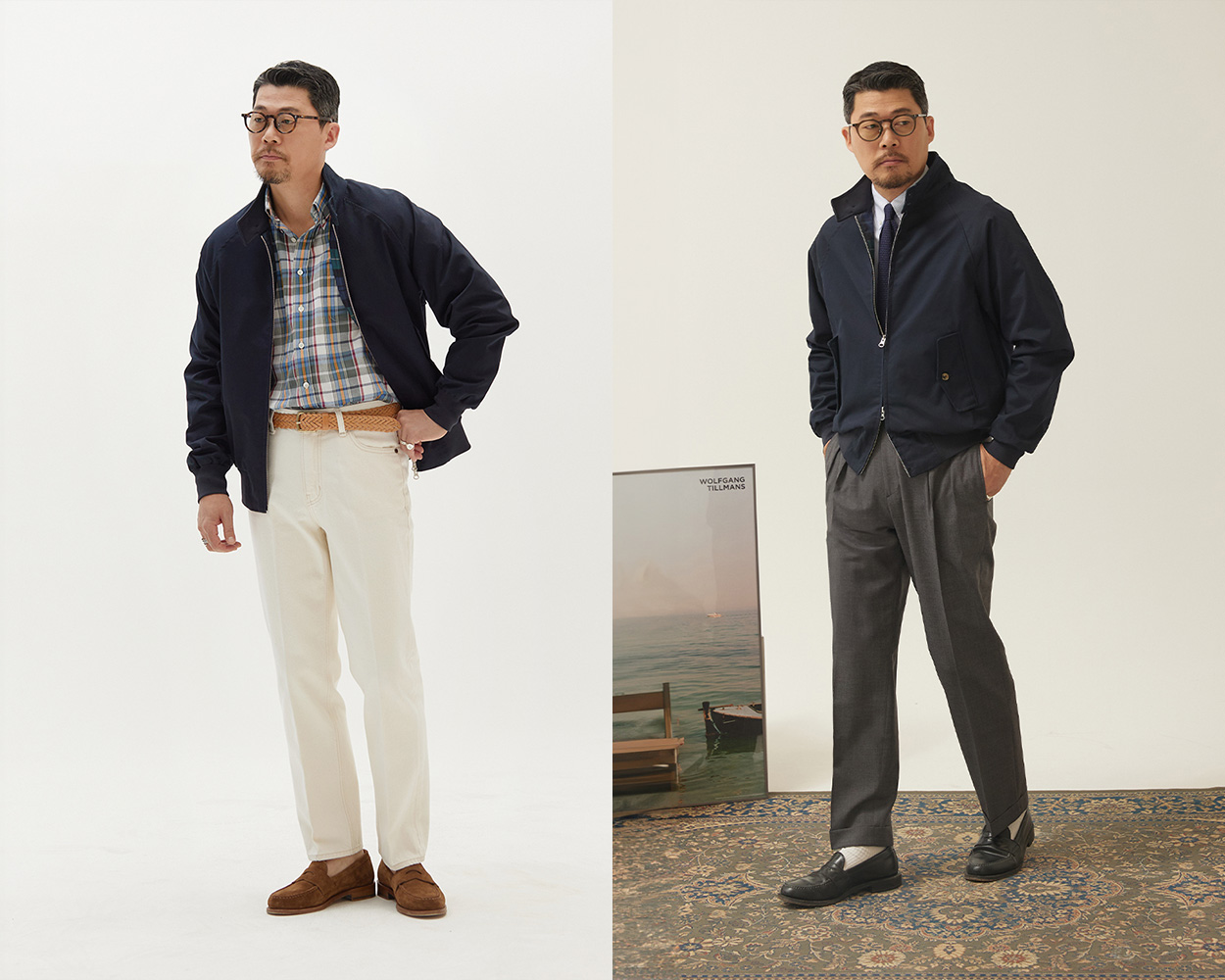 Renacts Harrington Jacket styled in modern Ivy and American Trad menswear