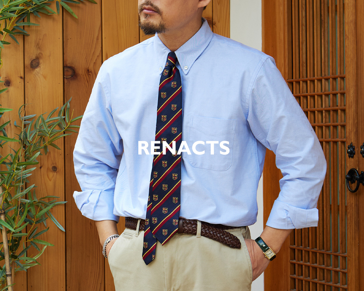 Renacts reinterpretation of a 1960s Oxford Button Down Shirt
