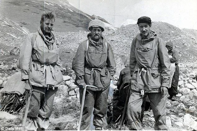 Anorak jacket history — 1950s Everest-era mountaineers in canvas pullover anoraks, Daily Mail archive