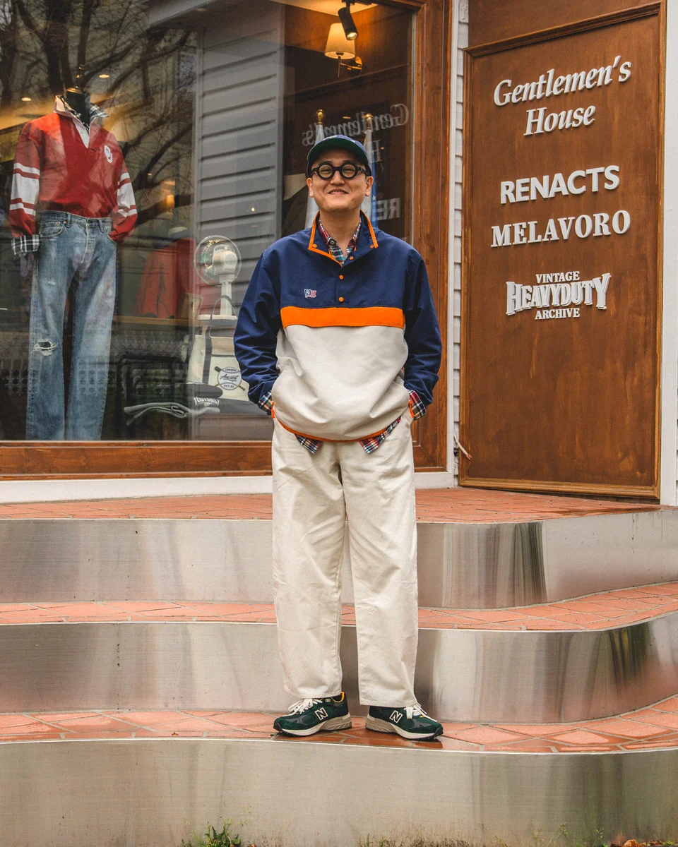 Anorak & Madras Shirt Layering with NB 993 - image 1