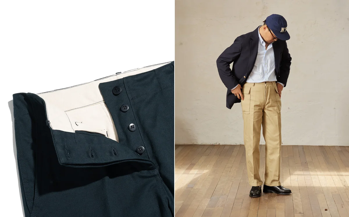 Tapered fit chinos cuffed once and paired with loafers for a clean modern silhouette
