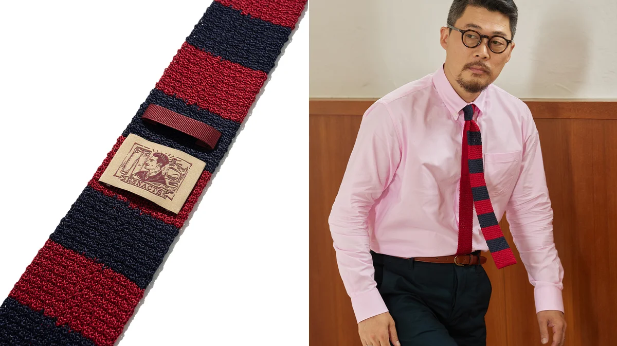 Building a knit tie rotation with navy, burgundy, and charcoal options