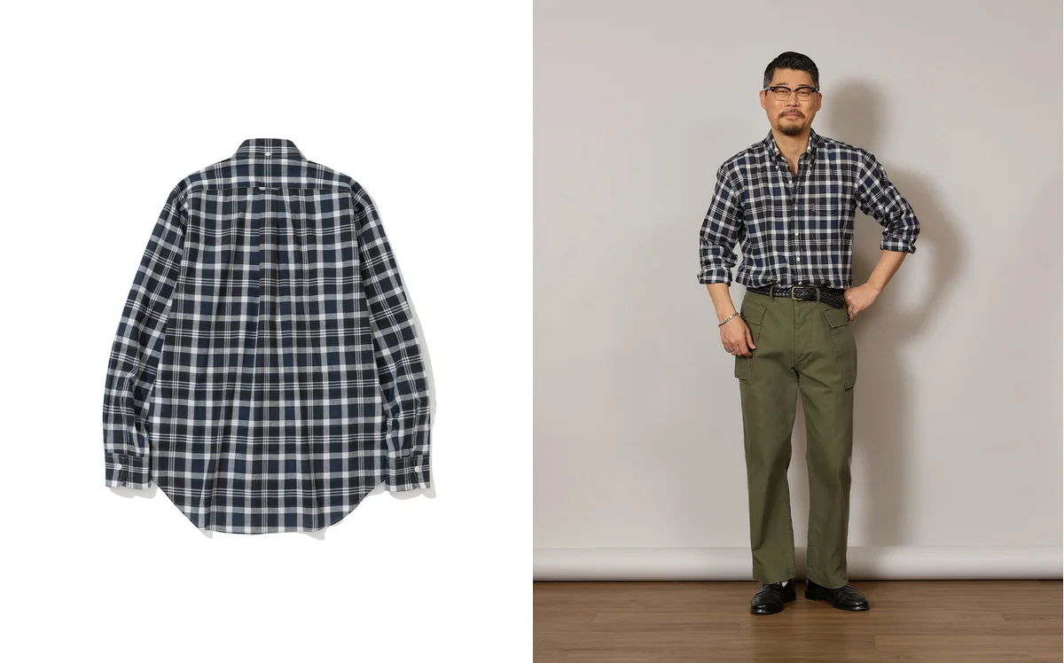 Close-up of authentic madras cotton fabric showing vegetable-dyed plaid pattern