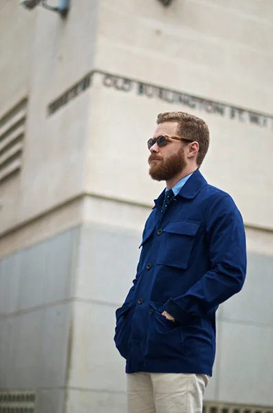 Drake's of London history: Drake's x Private White V.C. workwear jacket — early example of Drake's expansion beyond accessories into ready-to-wear collaborations