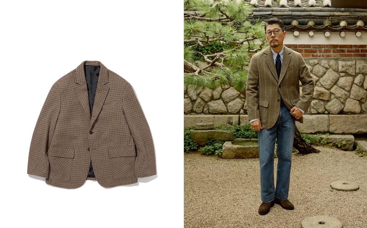 Seoul street style take on the casual blazer with contemporary layering and relaxed proportions