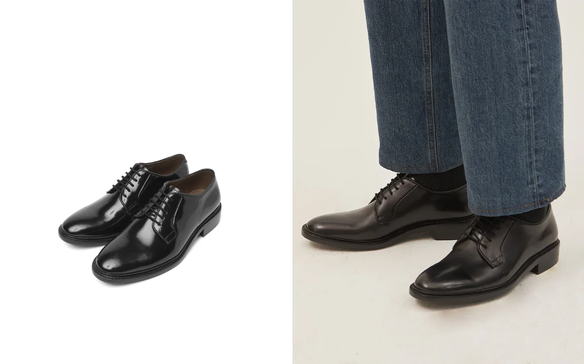 Loafers paired with a navy blazer and chinos in Seoul — a modern interpretation of classic Ivy style