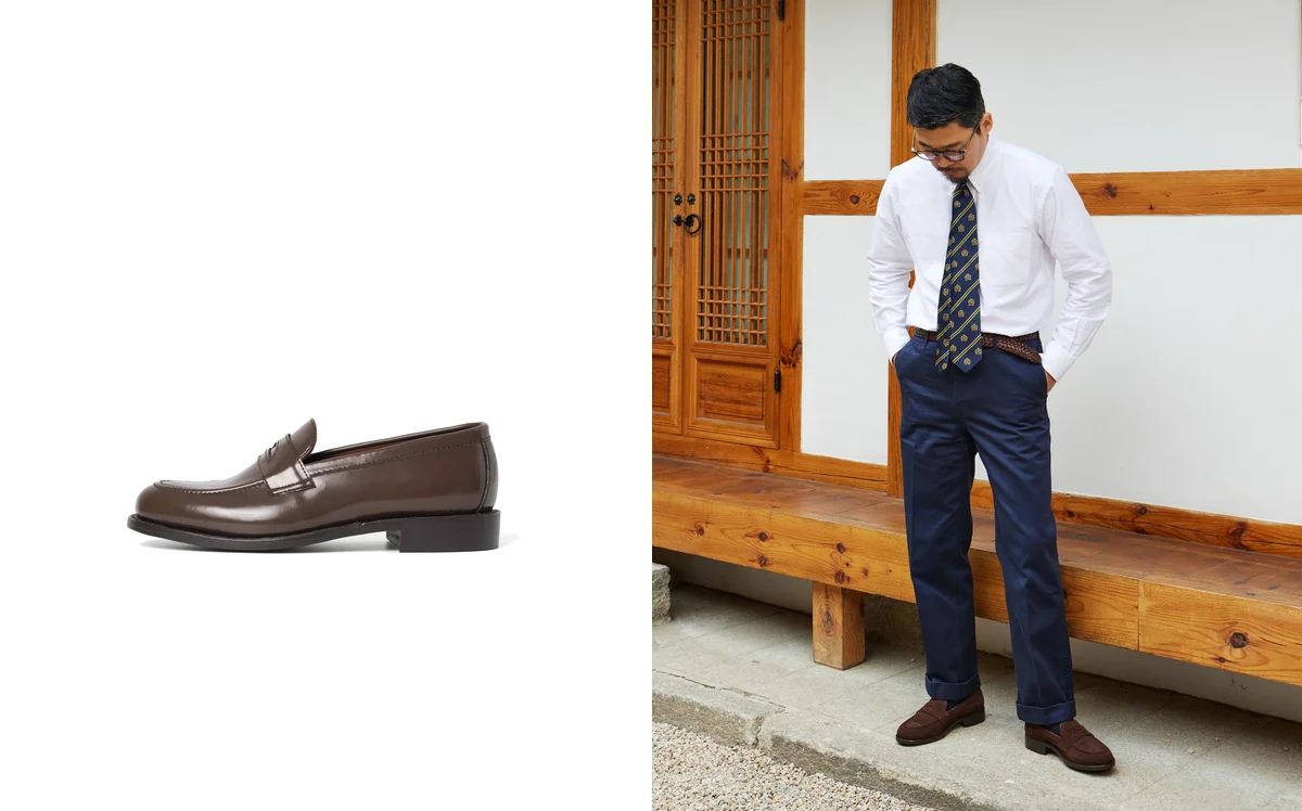 Classic penny loafer shoes — understanding loafer shoes history starts with the slip-on moccasin design