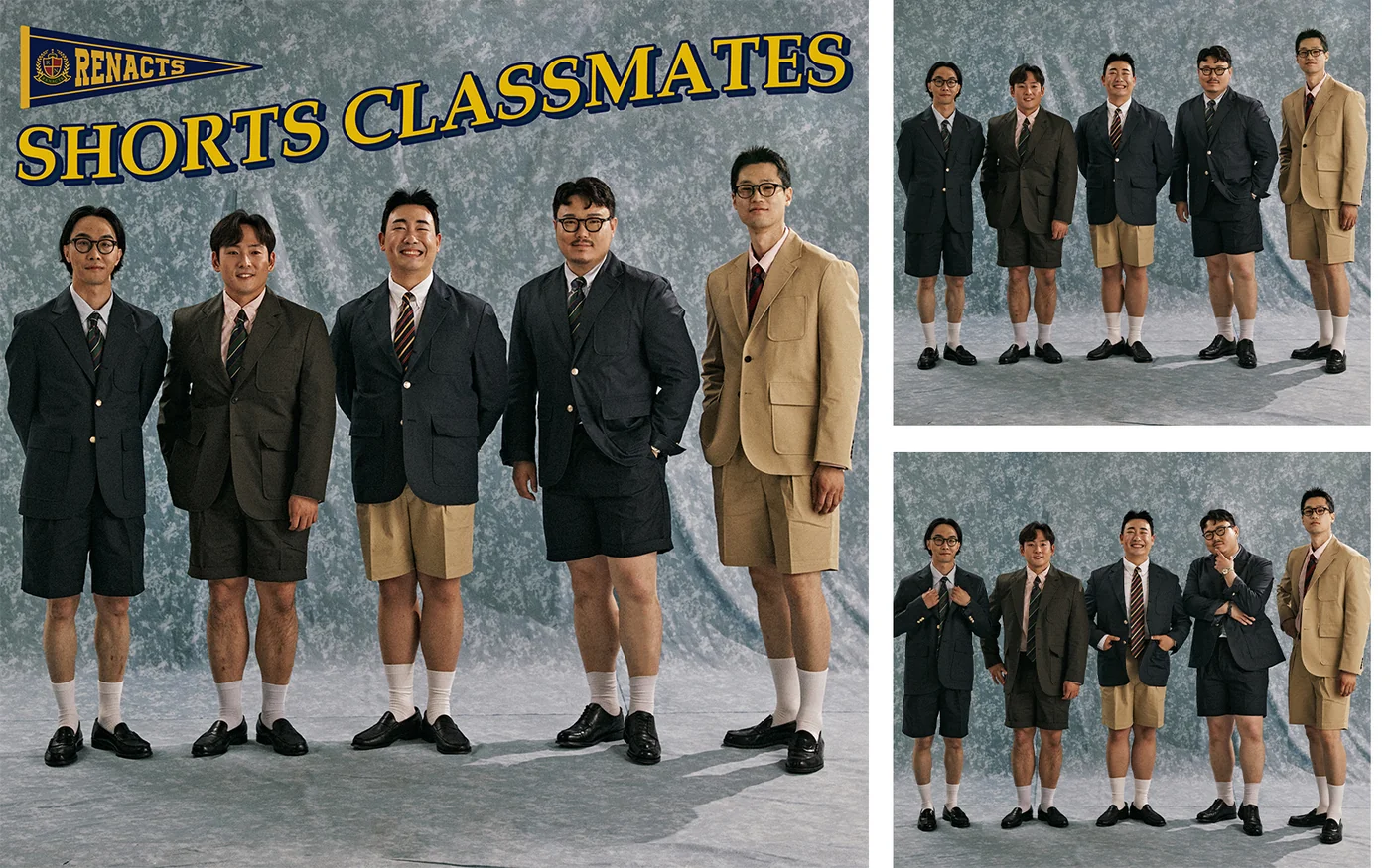 Renacts Yearbook individual profile — Shirt Collections spread with oxford shirt and knit tie