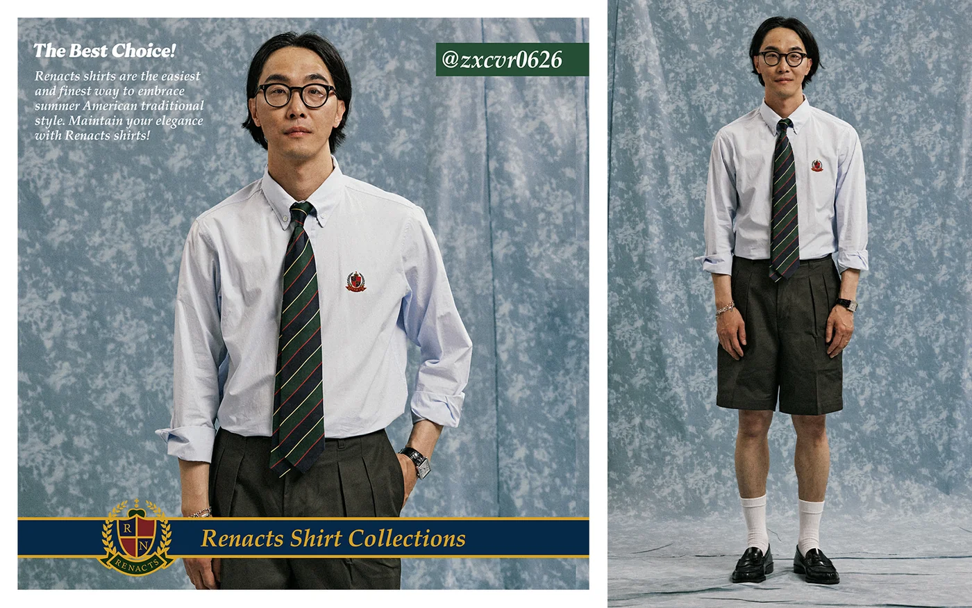 Renacts Yearbook closing spread — Seoul Trad campaign final editorial image