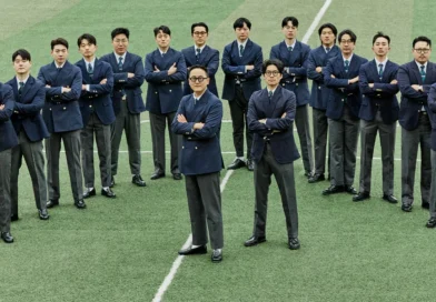 Seoul Gentlemens Club in navy blazers on football field