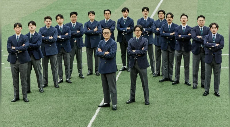 Seoul Gentlemens Club in navy blazers on football field
