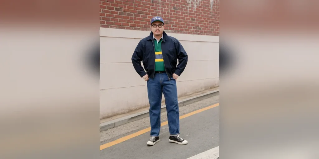 Navy Harrington Jacket & Rugby Shirt: A Casual Outfit That Actually Works