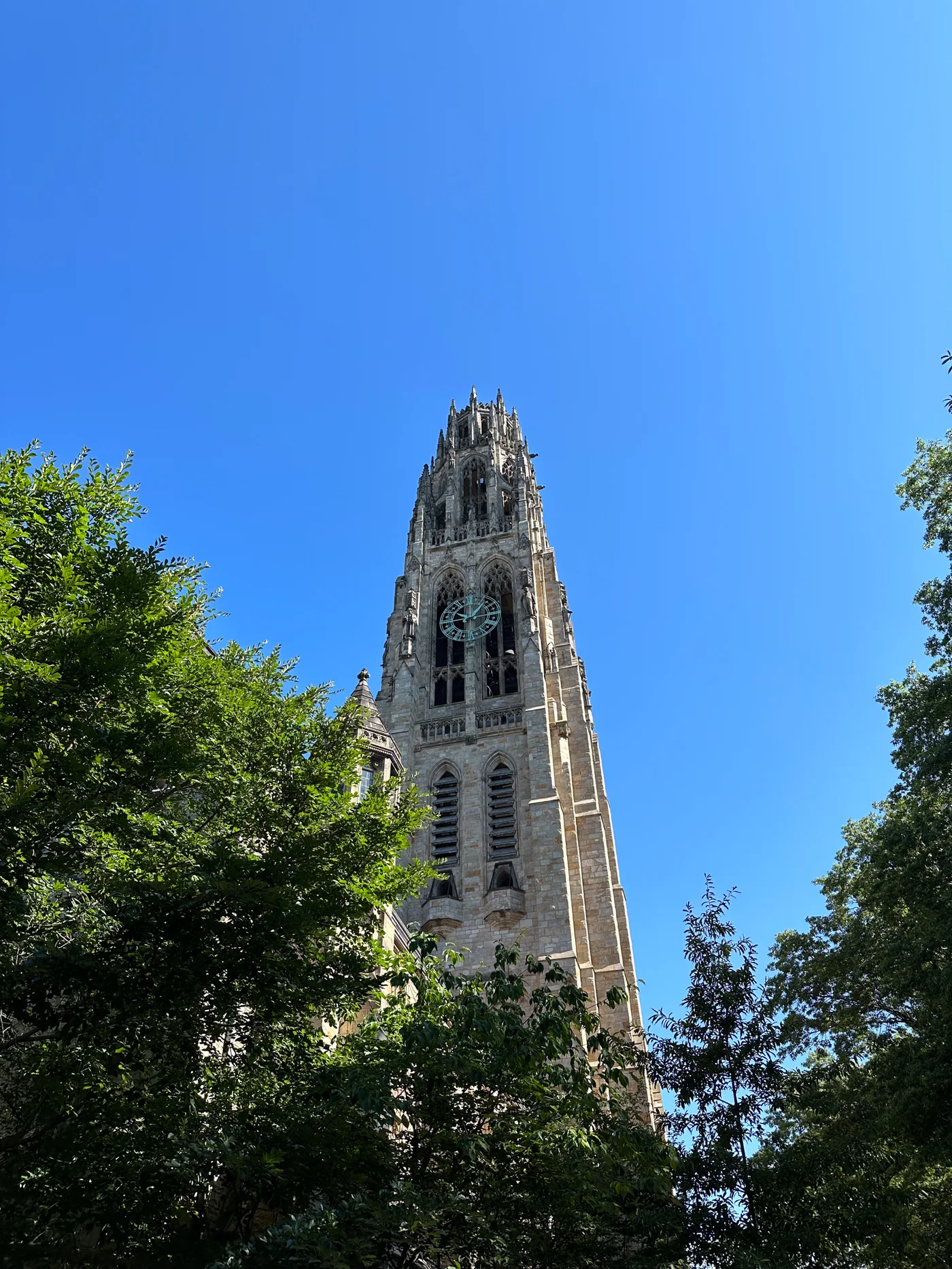 Yale Ivy style — Harkness Tower, the Gothic Yale campus landmark completed in 1921, often photographed as the defining Yale silhouette