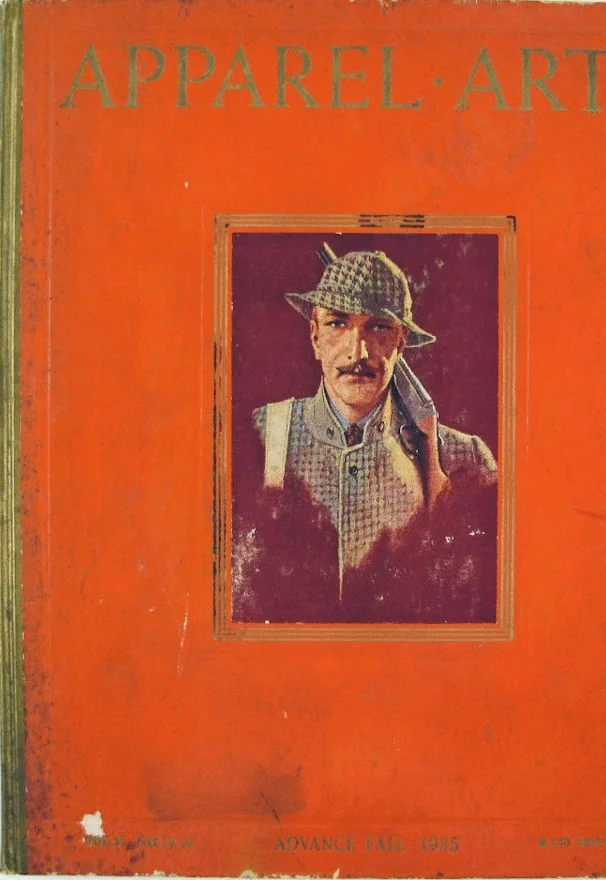 Apparel Arts magazine cover — the 1930s origin of American menswear journalism