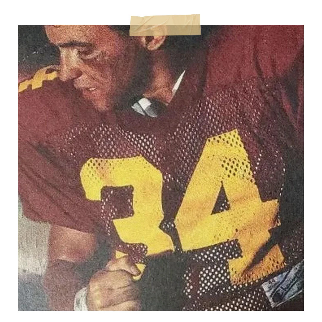 Reverse weave sweatshirt era — late 1960s Champion mesh jersey innovation period when the brand expanded varsity athletic apparel offerings