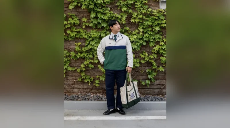 Ivy League Anorak Style: Tie and Loafers Under a Pullover