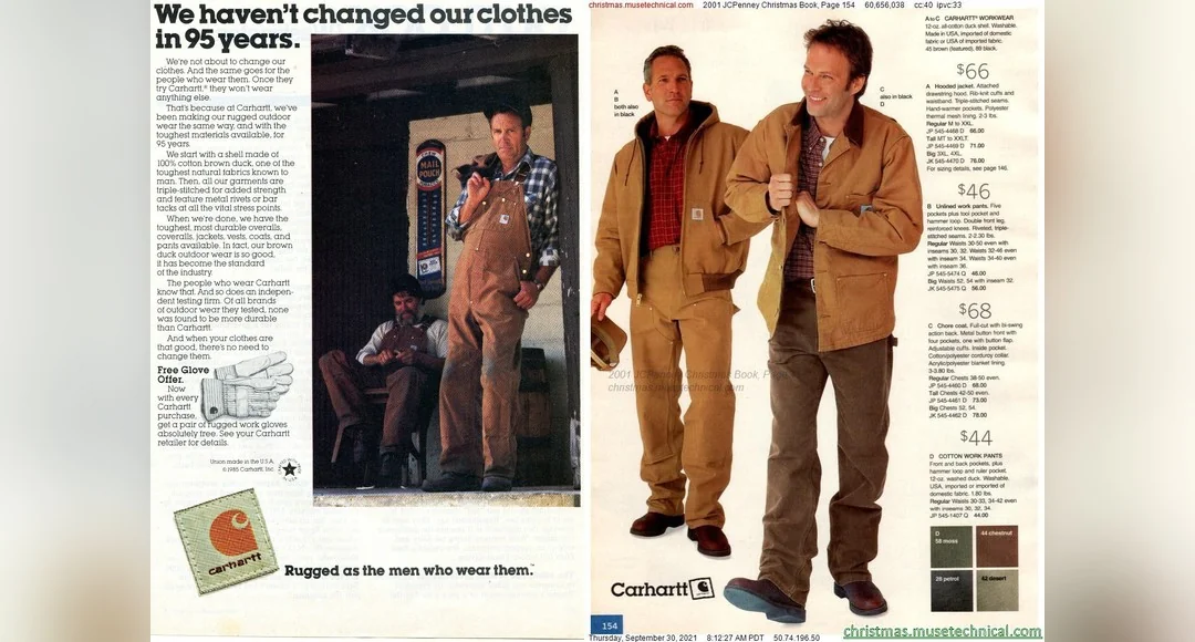 Carhartt 1889 Detroit — Detroit Jacket and Double Knee Pants workwear vintage