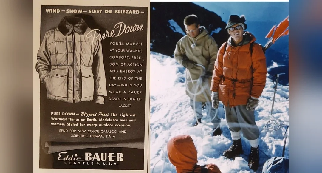 Eddie Bauer 1920 Seattle — Skyliner down jacket and Karakoram quilted vintage outerwear