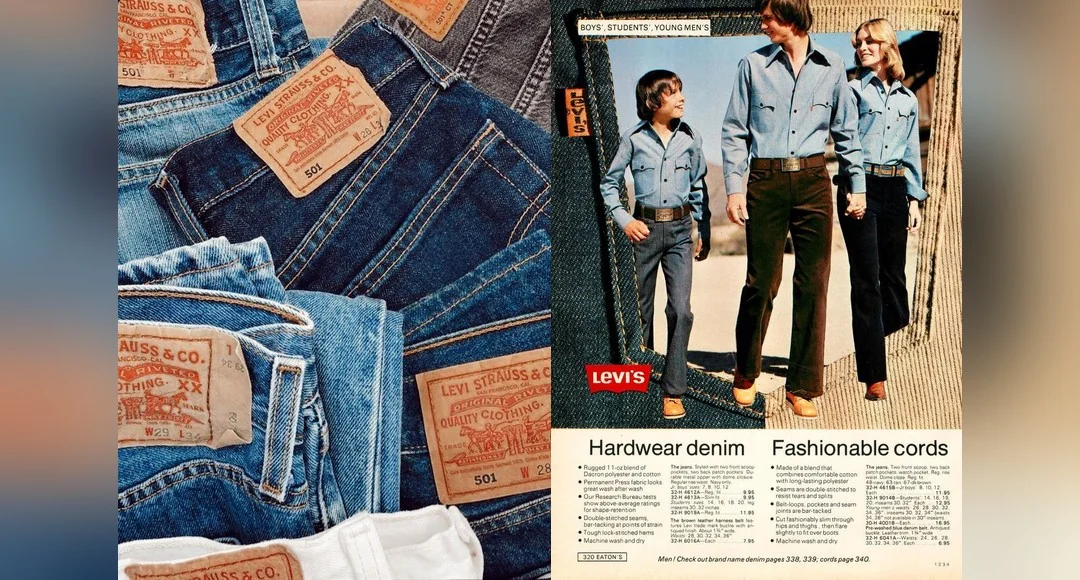 Levi's 1853 San Francisco — 501XX Big E denim pre-1971 vintage label