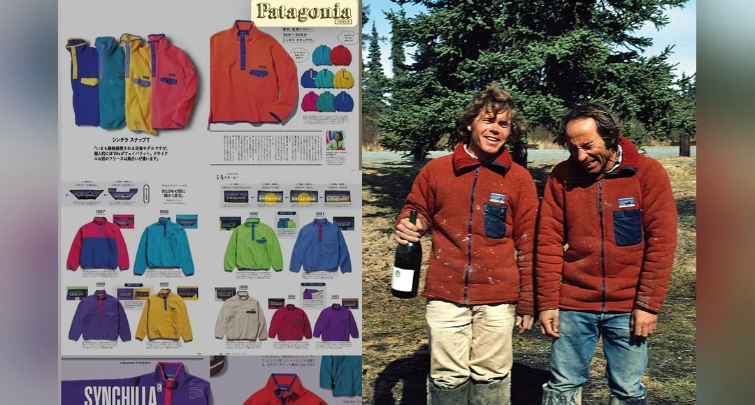 Patagonia 1973 Ventura California — Deep Pile Snap-T fleece 80s 90s vintage outdoor