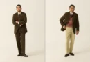 Gun club check sport coat guide — olive brown herringbone sack cut blazer, worn as a suit and with a Fair Isle vest and khaki chinos (Renacts FW26)